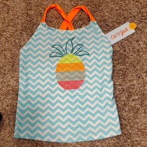Cat & Jack Swim Top size 7/8